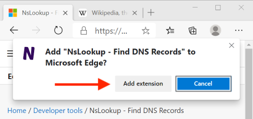 Click "Add extension"